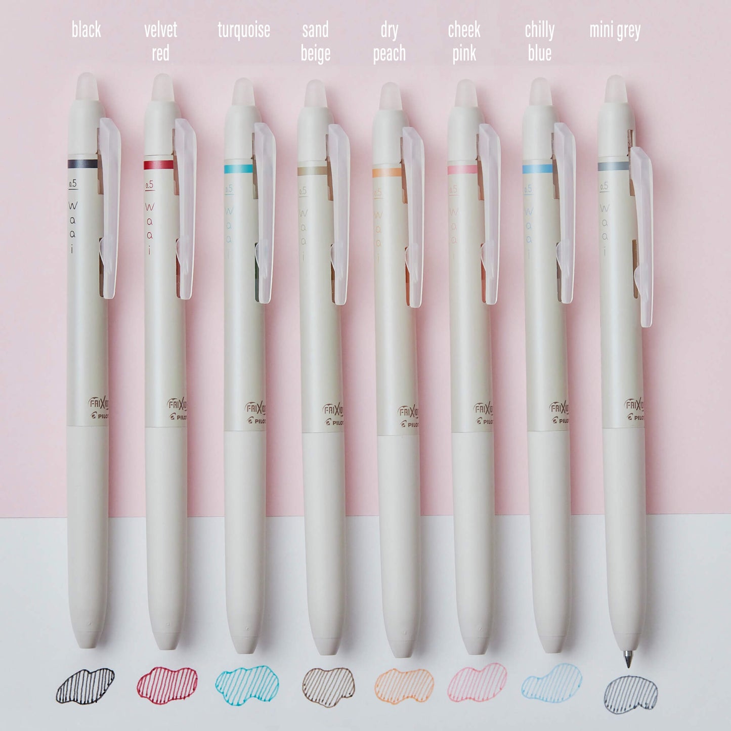 Pilot FriXtion Waai Erasable Gel Pen 8 - color Set - Gel & Rollerball Pens