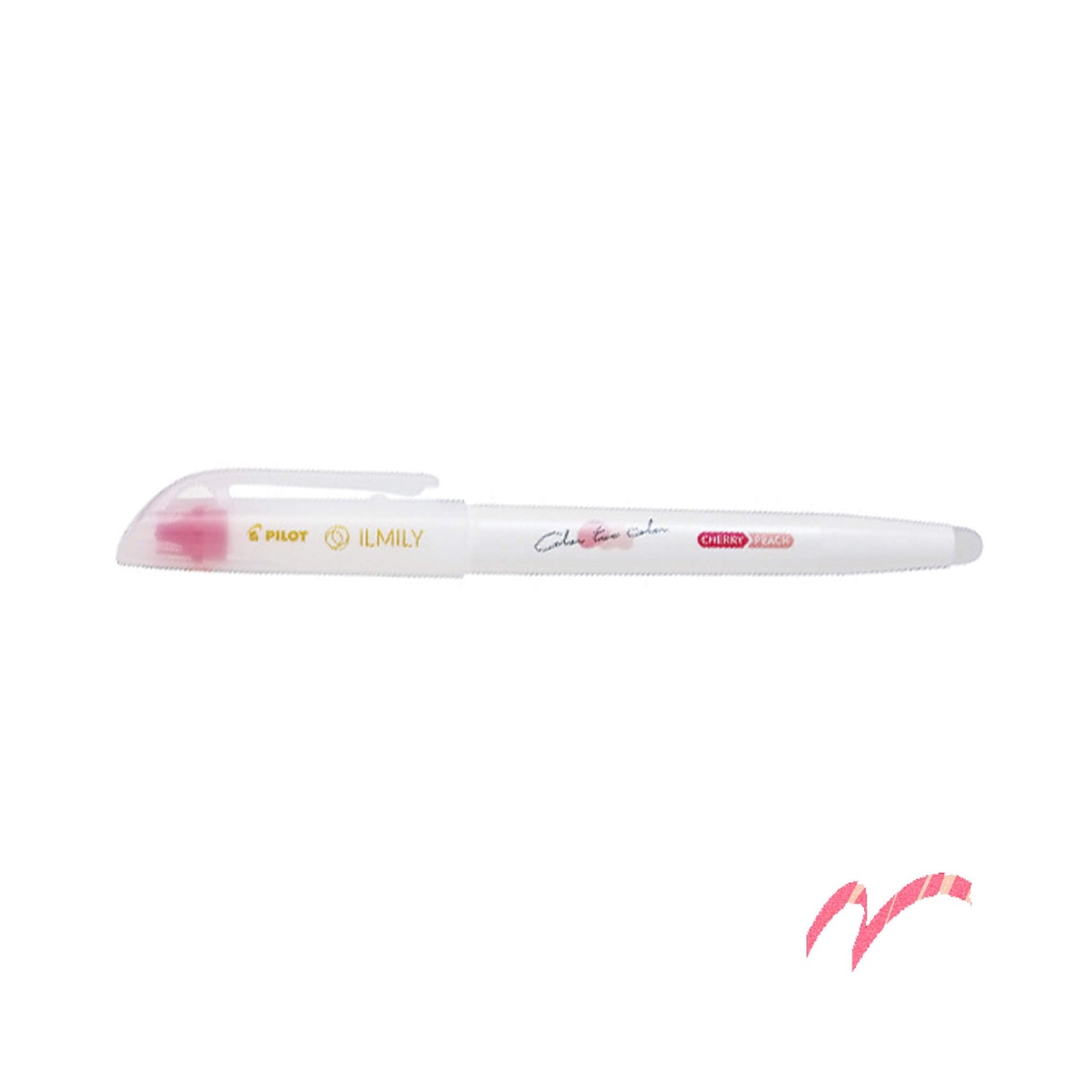 Pilot ILMILY Color Two Color Highlighter - Cherry|Peach - Highlighters