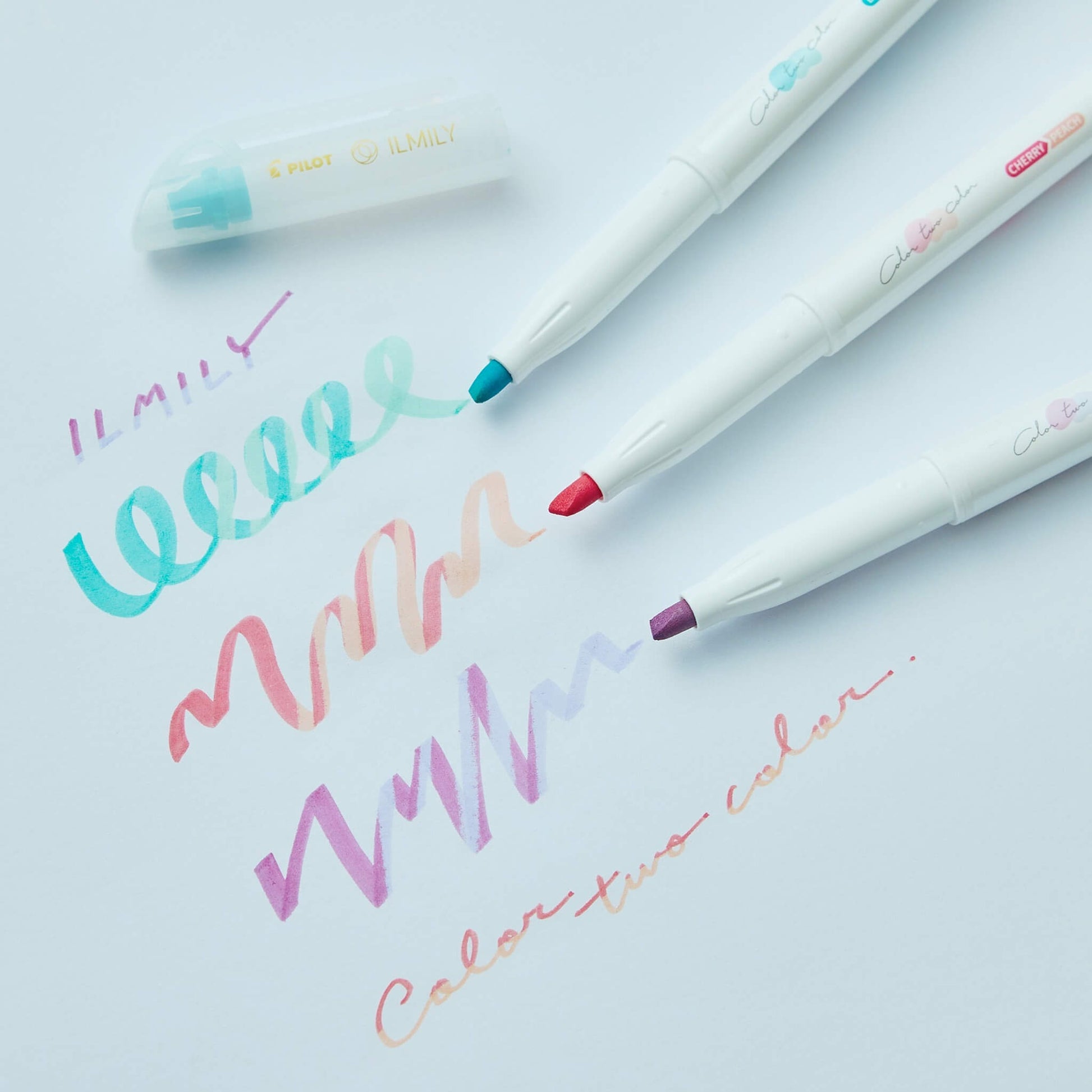 Pilot ILMILY Color Two Color Highlighter - Emerald|Mint - Highlighters