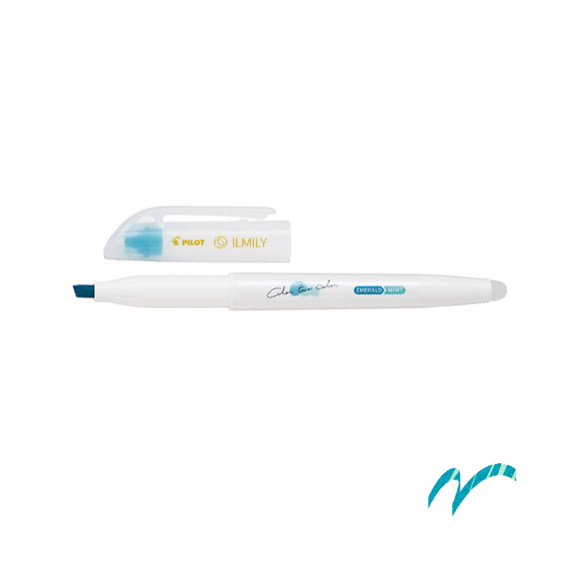 Pilot ILMILY Color Two Color Highlighter - Emerald|Mint - Highlighters