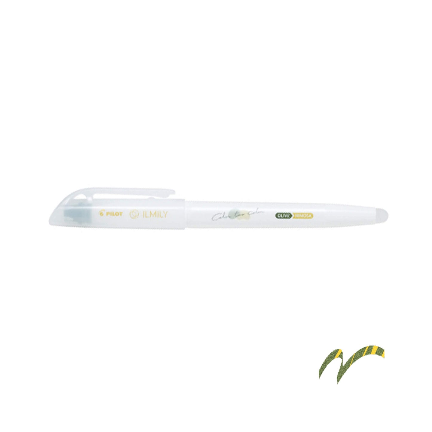 Pilot ILMILY Color Two Color Highlighter - Olive|Mimosa - Highlighters