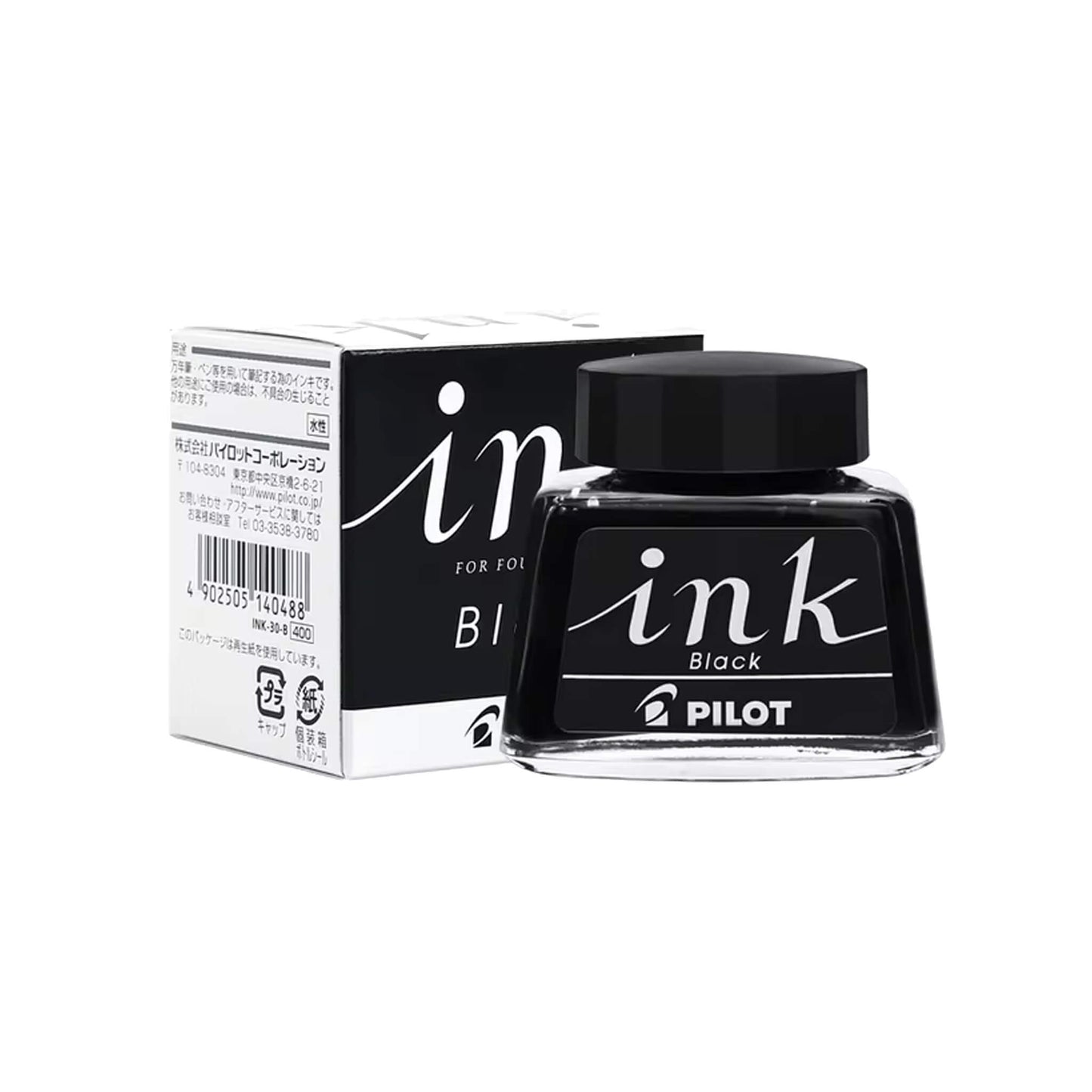 Pilot Ink 30ml Bottled Black - Bottled Ink