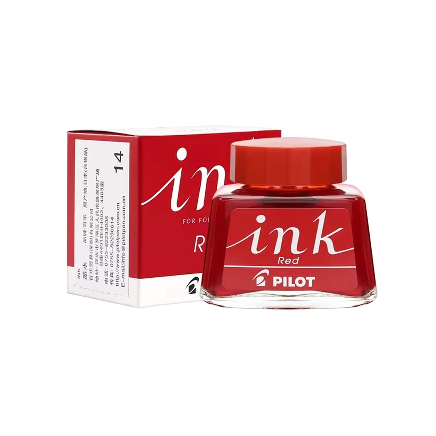 Pilot Ink 30ml Bottled Red - Bottled Ink