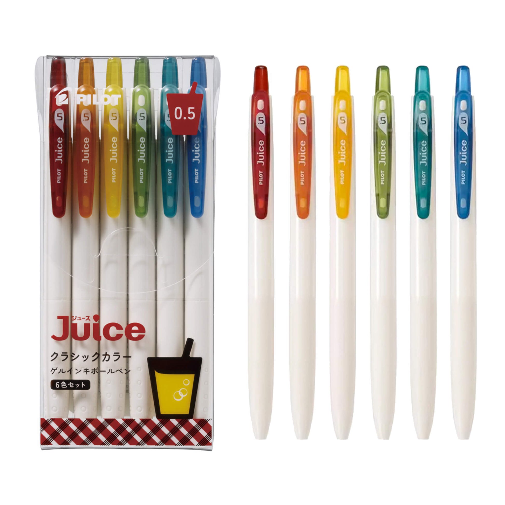Pilot Juice Gel Pen Classic Color 0.5mm - 6 - Color Set - Gel & Rollerball Pens
