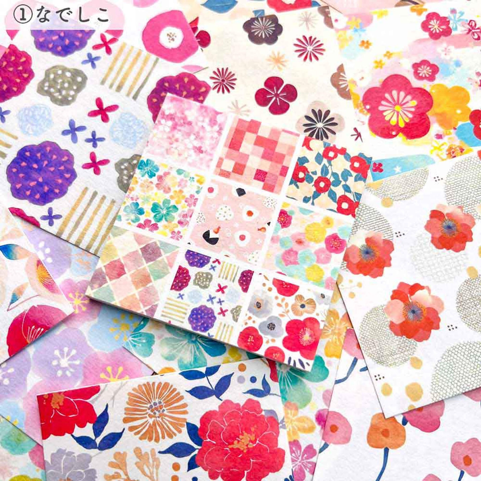 Pine Book Design Paper Memo - Nadeshiko / Mino Washi - Origami Paper
