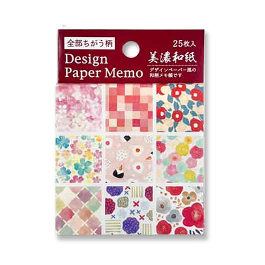 Pine Book Design Paper Memo - Nadeshiko / Mino Washi - Origami Paper