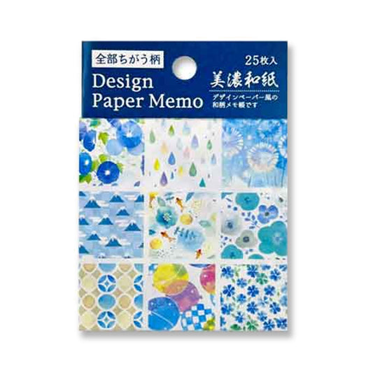 Pine Book Design Paper Memo - Ruri / Mino Washi - Origami Paper
