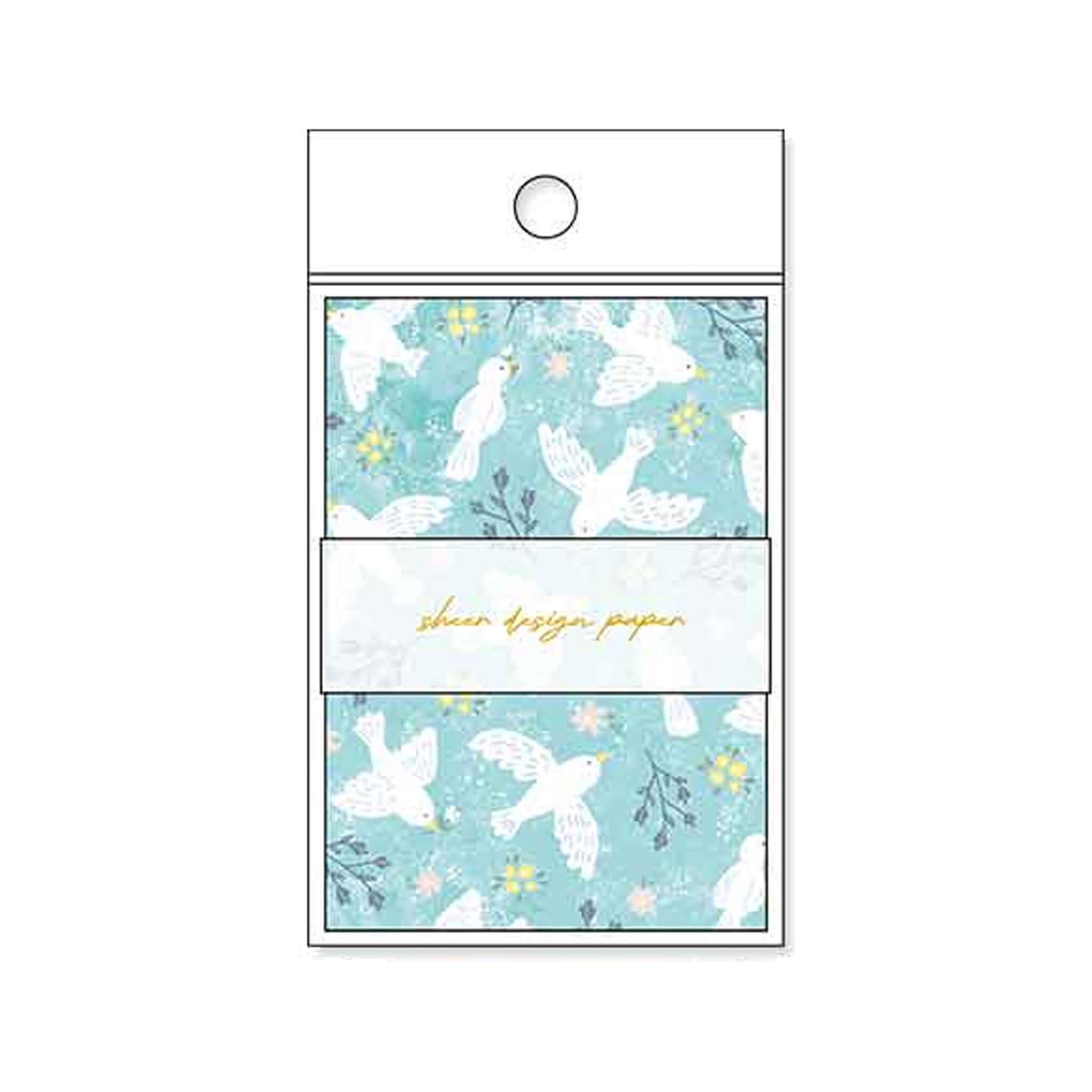 Pine Book Sheer Design Paper Memo - Blue - Patterned Paper
