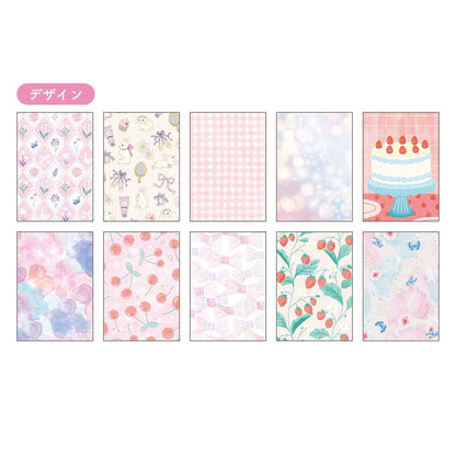 Pine Book Sheer Design Paper Memo - Pink - Patterned Paper