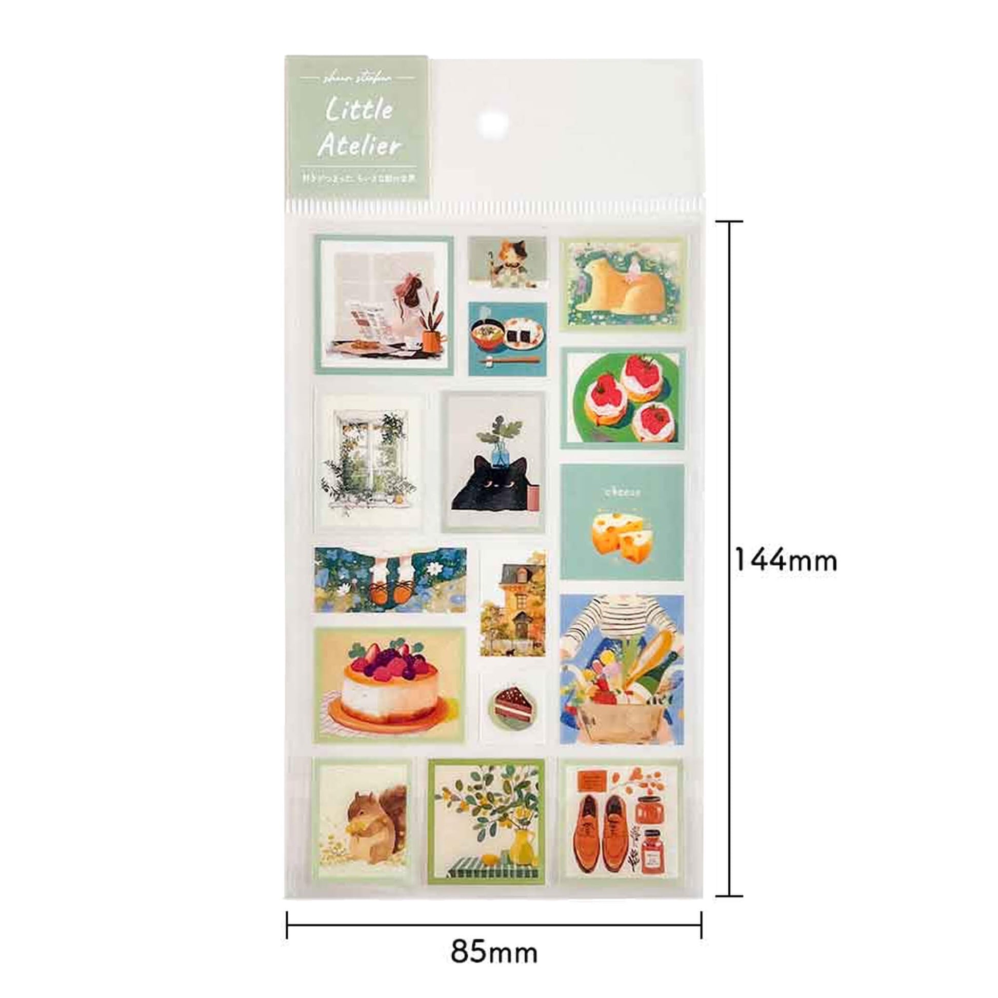 Pine Book Tracing Paper Sticker Little Atelier - Green - Sticker Sheets
