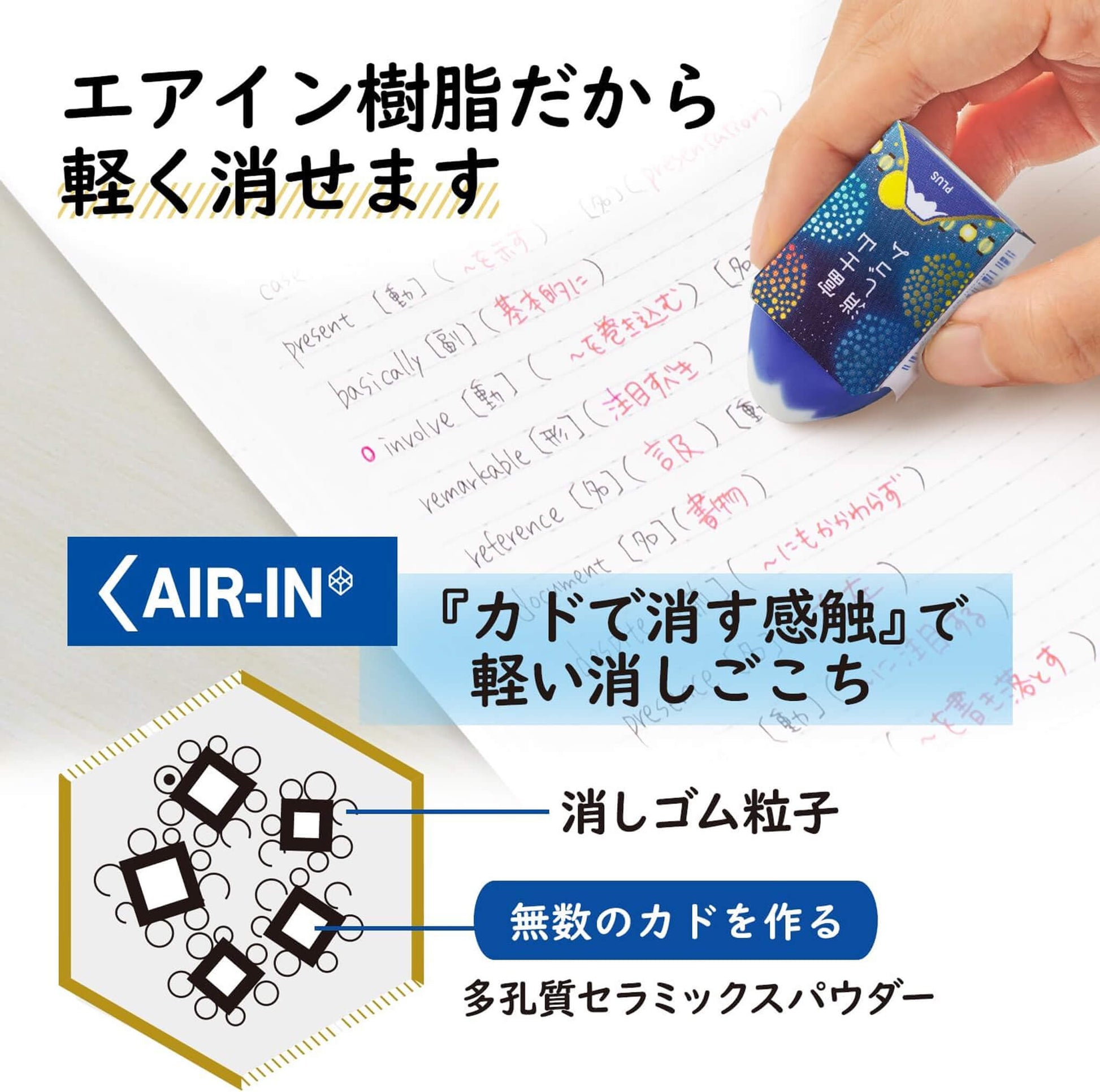 PLUS Air - In Mt. Fuji Eraser Fireworks [Limited] - Erasers
