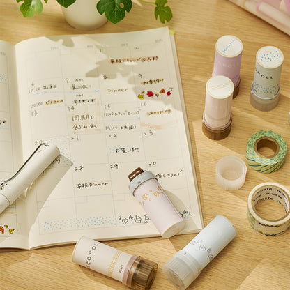 PLUS Deco Roll Stamp - Border [5mm] - Pre - inked Stamps