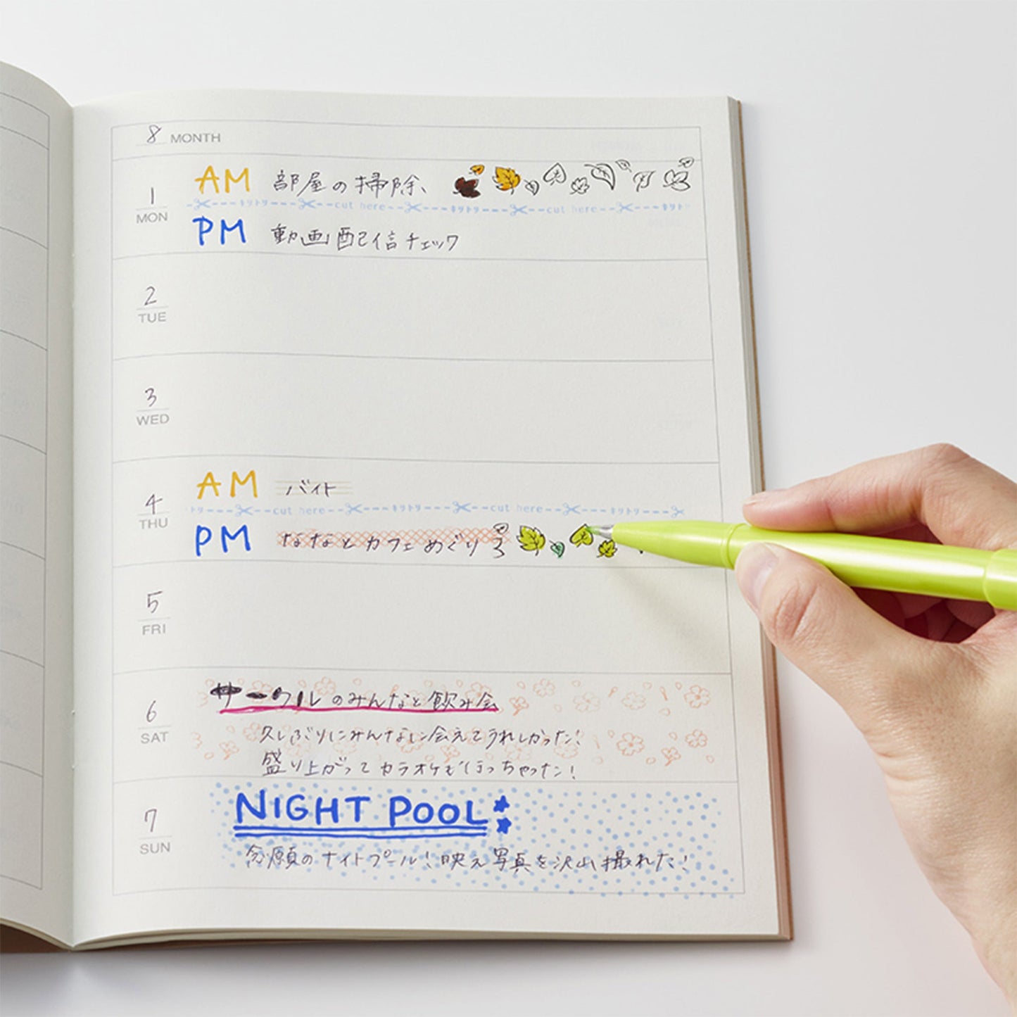 PLUS Deco Roll Stamp - Check [5mm] - Pre - inked Stamps