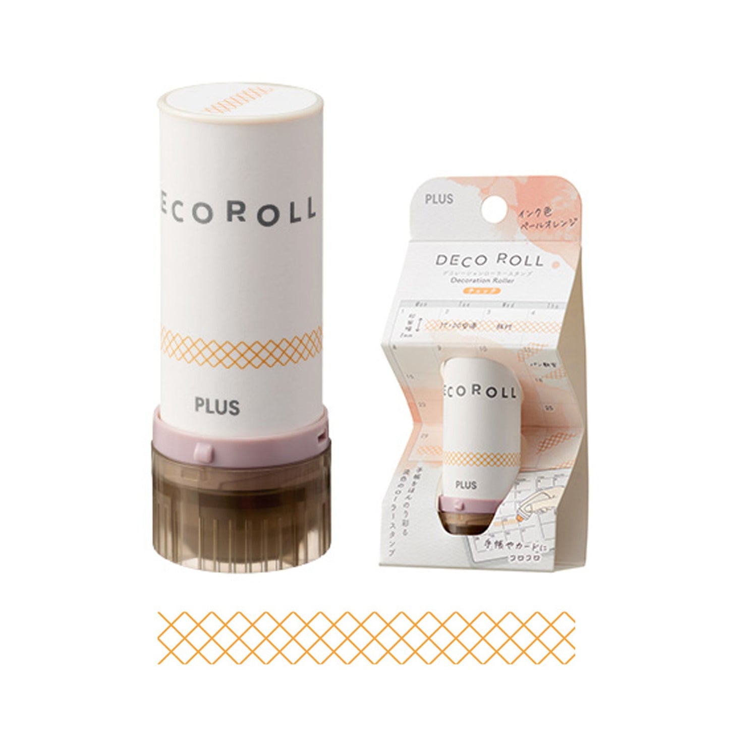 PLUS Deco Roll Stamp - Check [5mm] - Pre - inked Stamps