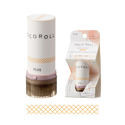 PLUS Deco Roll Stamp - Check [5mm] - Pre - inked Stamps