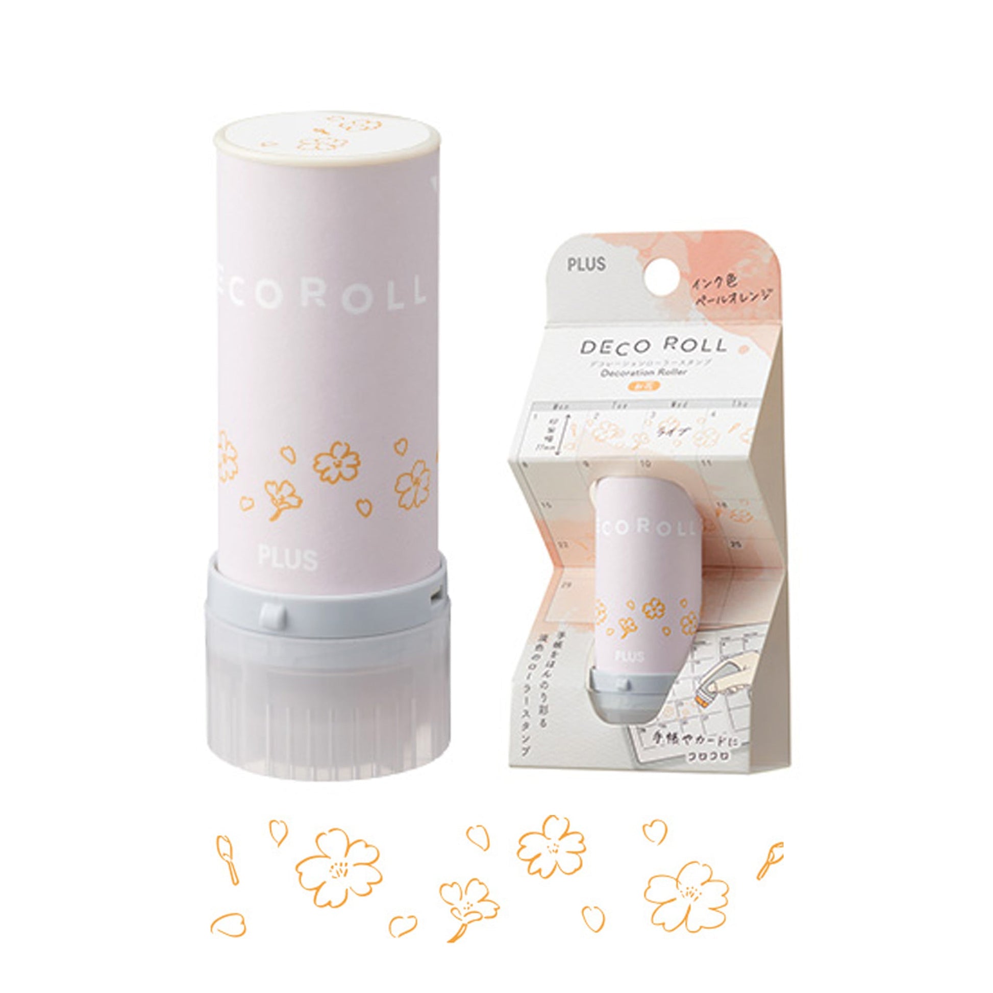 PLUS Deco Roll Stamp - Flower [11mm] - Pre - inked Stamps