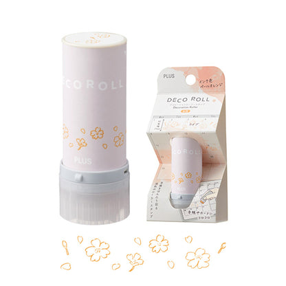 PLUS Deco Roll Stamp - Flower [11mm] - Pre - inked Stamps