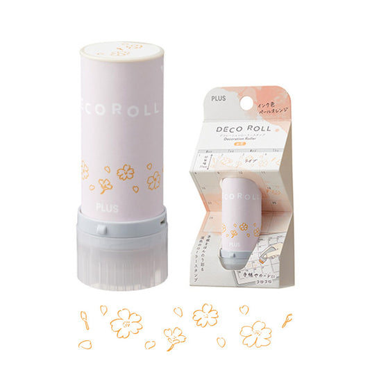 PLUS Deco Roll Stamp - Flower [11mm] - Pre - inked Stamps