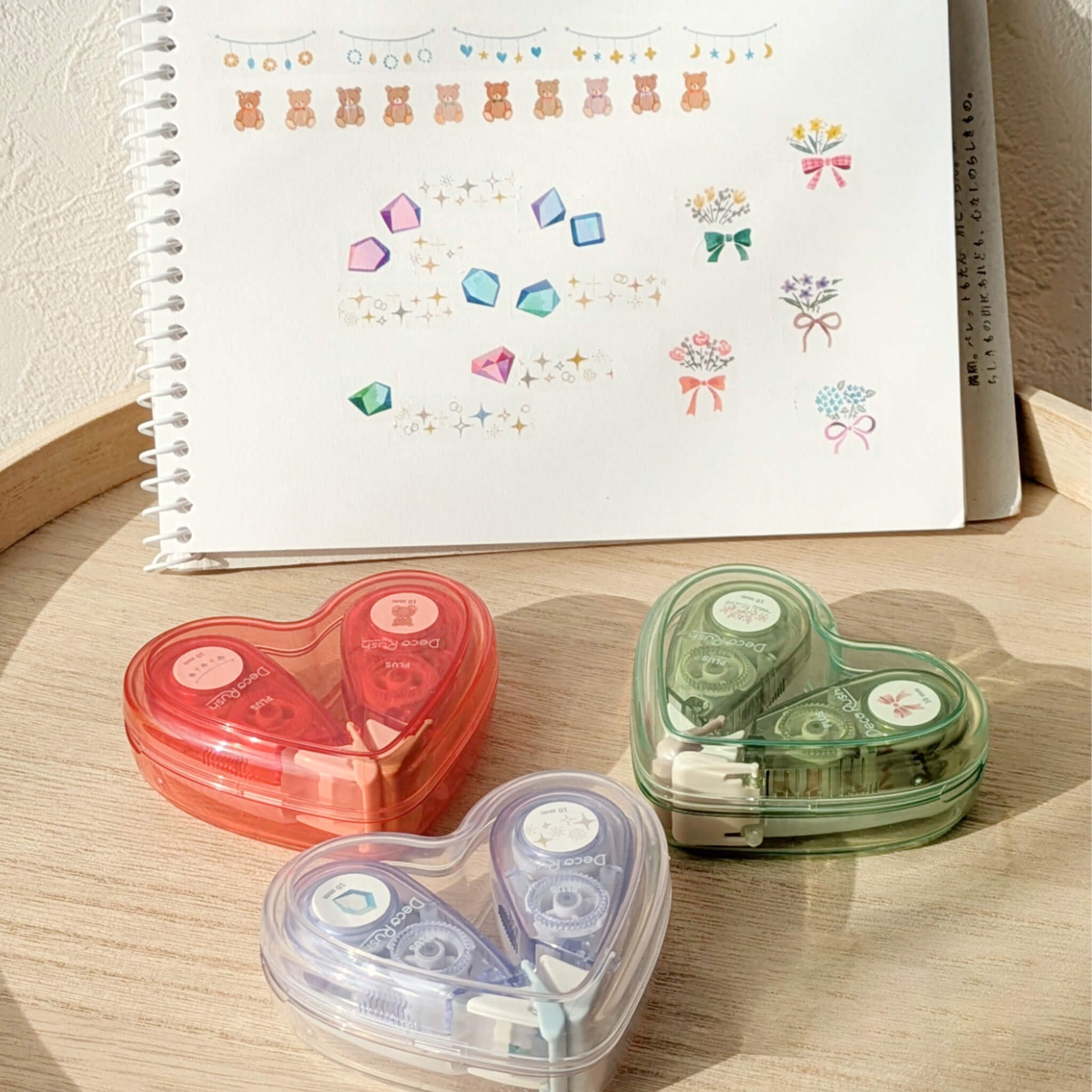 PLUS Deco Rush Limited Heart Case Set - Bear - Deco Rush