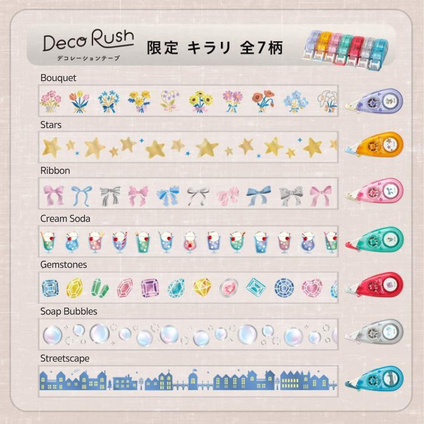 PLUS Deco Rush Wide Limited - Kirari - Cream Soda - Deco Rush