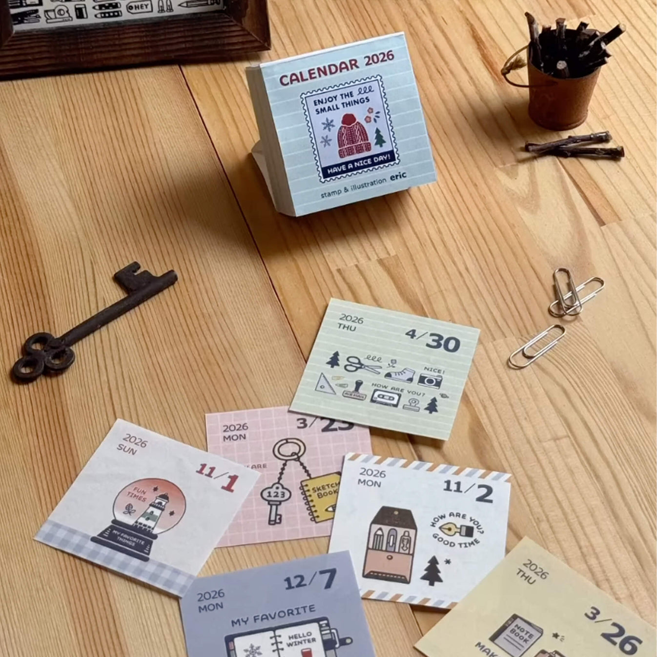 https://paperwhisper.com/cdn/shop/files/pre-order-eric-small-things-shinnippon-calendar-2026-color-daily-calendar-2026-calendars-1112518.jpg?v=1754774657&width=1346