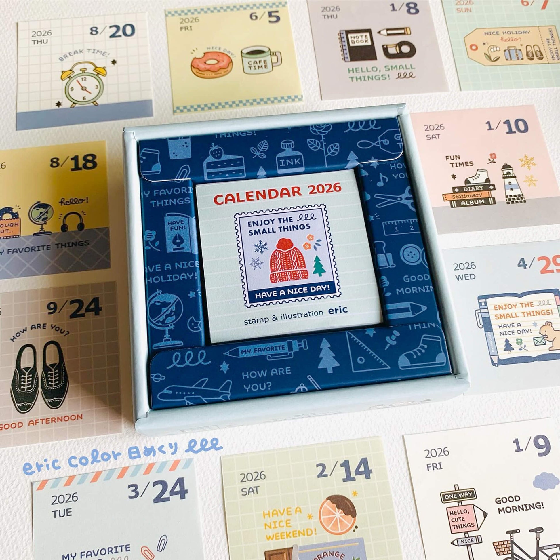 [PRE - ORDER] Eric Small Things × Shinnippon Calendar 2026 Color Daily Calendar - 2026 Calendars