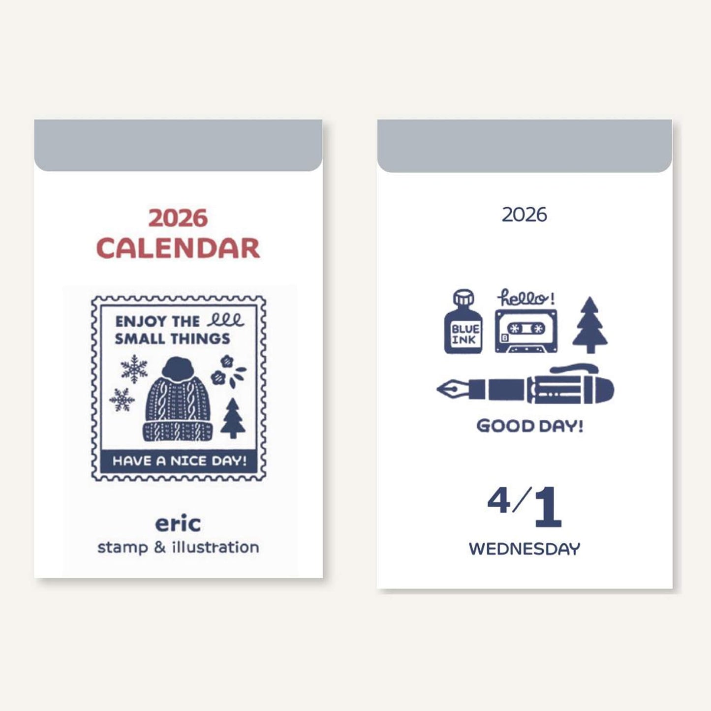 [PRE - ORDER] Eric Small Things × Shinnippon Calendar 2026 Daily Calendar - 2026 Calendars