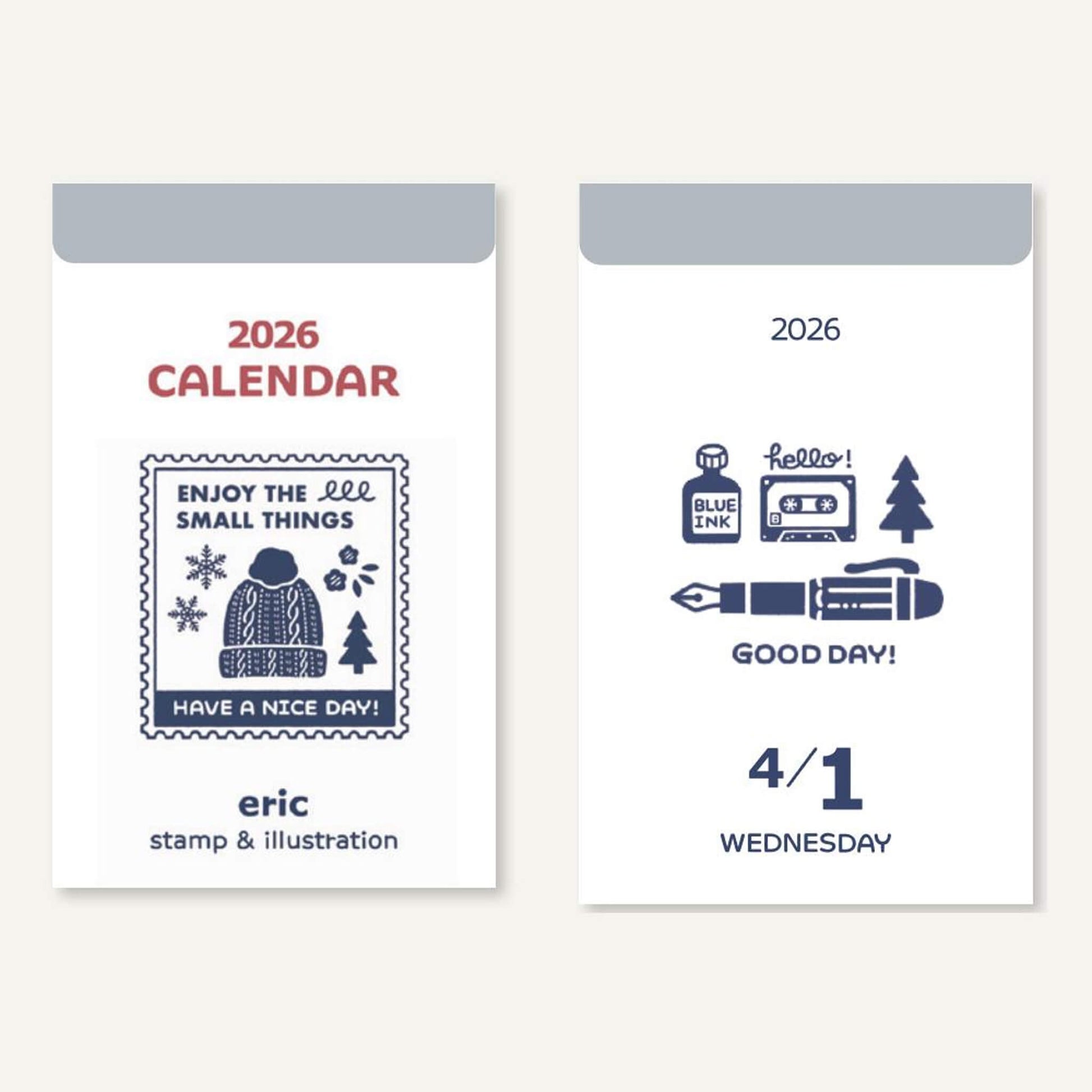 [PRE - ORDER] Eric Small Things × Shinnippon Calendar 2026 Daily Calendar - 2026 Calendars