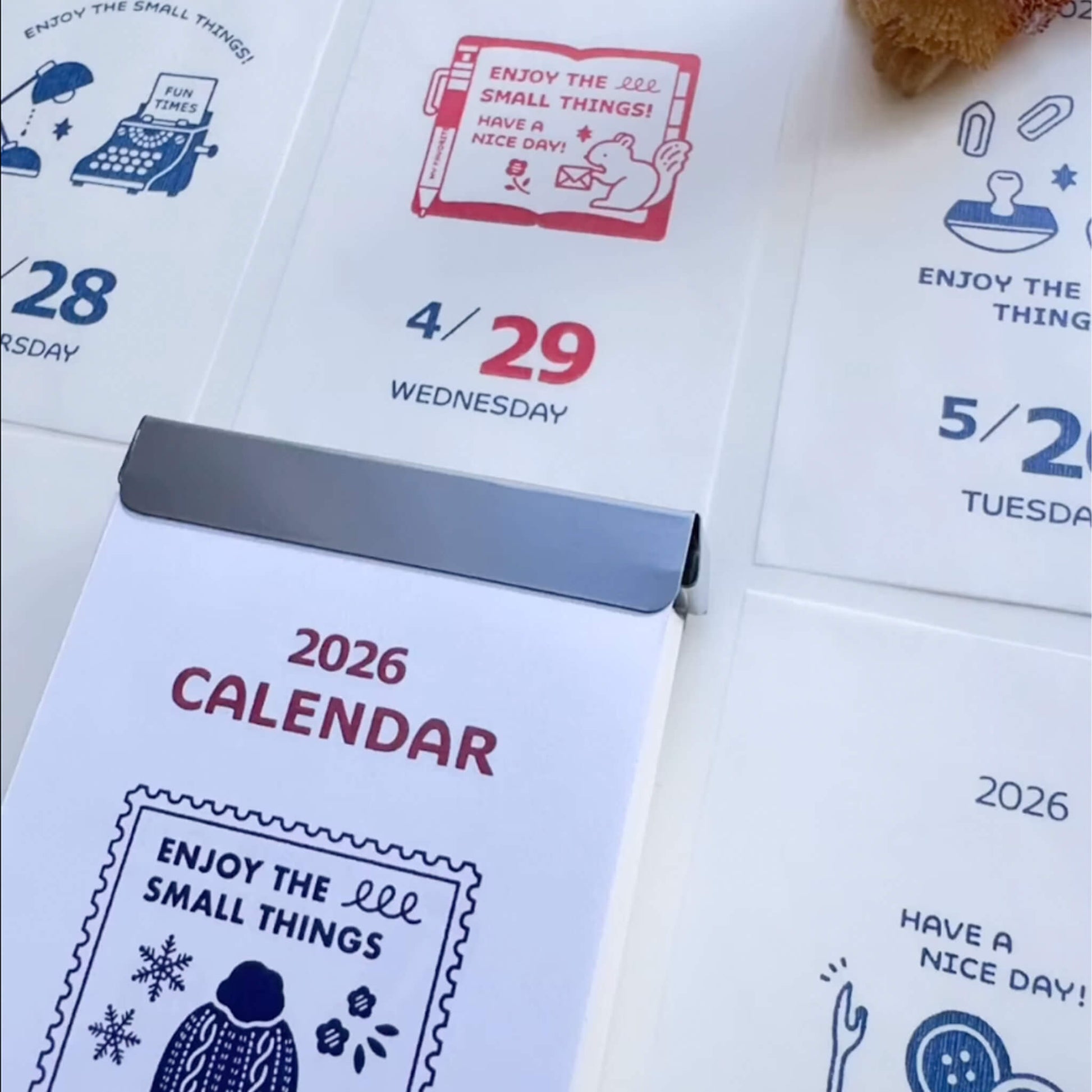[PRE - ORDER] Eric Small Things × Shinnippon Calendar 2026 Daily Calendar - 2026 Calendars