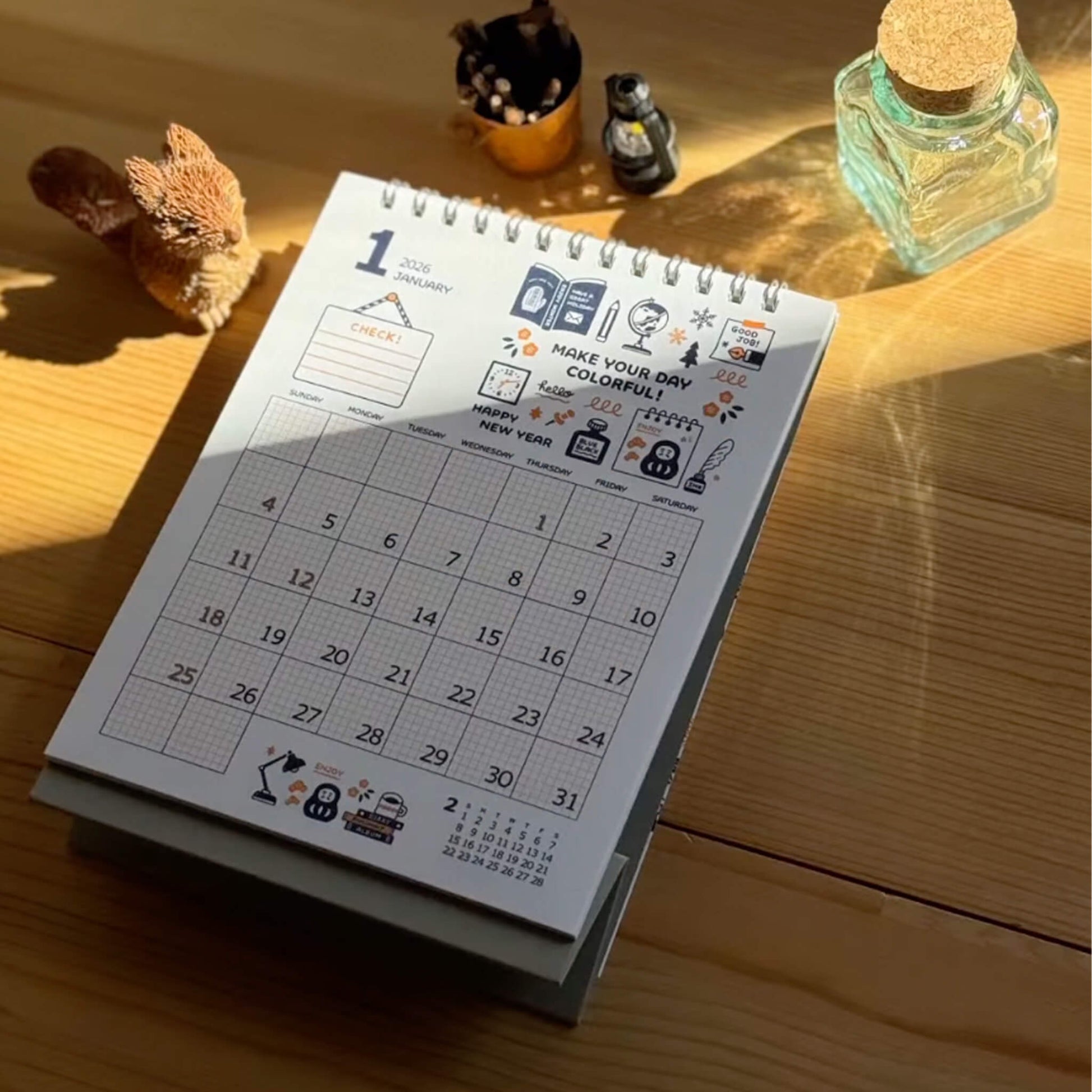 [PRE - ORDER] Eric Small Things × Shinnippon Calendar 2026 Desktop Calendar - 2026 Calendars