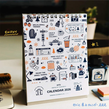 [PRE - ORDER] Eric Small Things × Shinnippon Calendar 2026 Desktop Calendar - 2026 Calendars