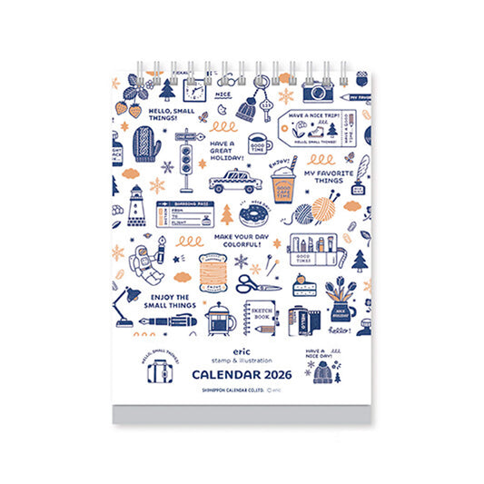 [PRE - ORDER] Eric Small Things × Shinnippon Calendar 2026 Desktop Calendar - 2026 Calendars