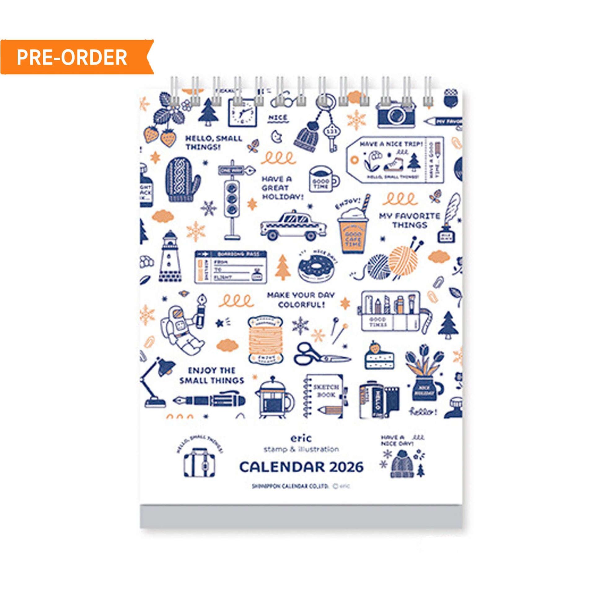 [PRE - ORDER] Eric Small Things × Shinnippon Calendar 2026 Desktop Calendar - 2026 Calendars