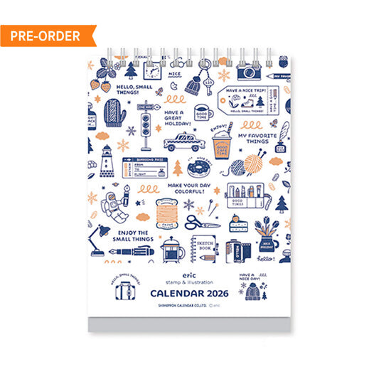 [PRE - ORDER] Eric Small Things × Shinnippon Calendar 2026 Desktop Calendar - 2026 Calendars