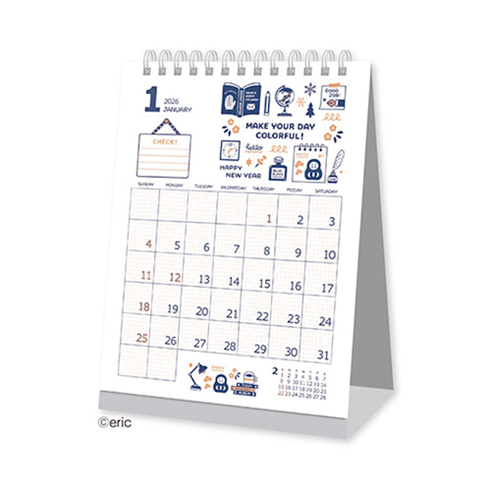 [PRE - ORDER] Eric Small Things × Shinnippon Calendar 2026 Desktop Calendar - 2026 Calendars