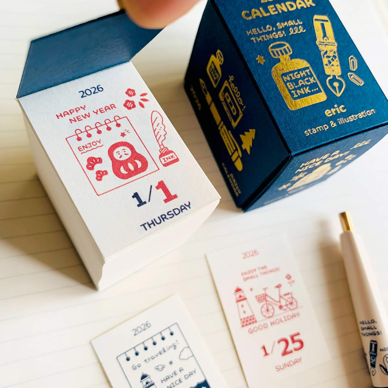 Eric x Shinnippon 2026 Mini Daily Calendar