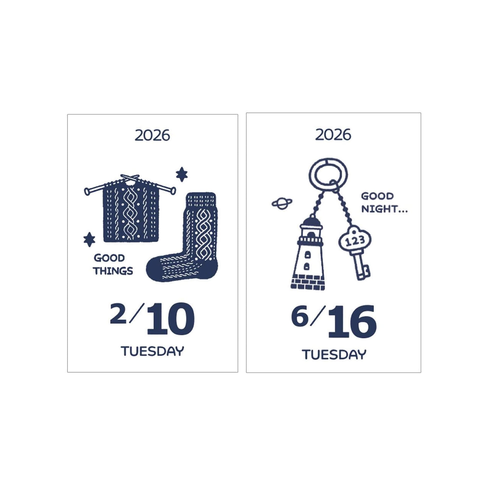 [PRE - ORDER] Eric Small Things × Shinnippon Calendar 2026 Mini Mini Daily Calendar - 2026 Calendars