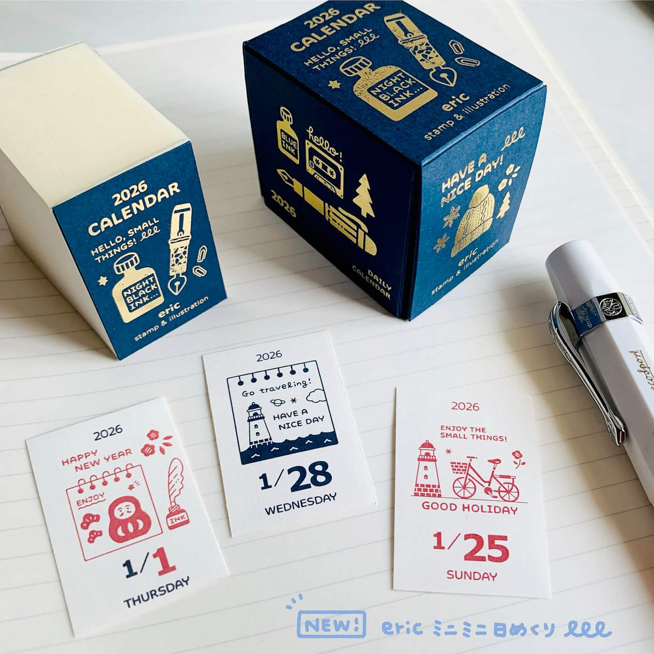Eric x Shinnippon 2026 Mini Daily Calendar
