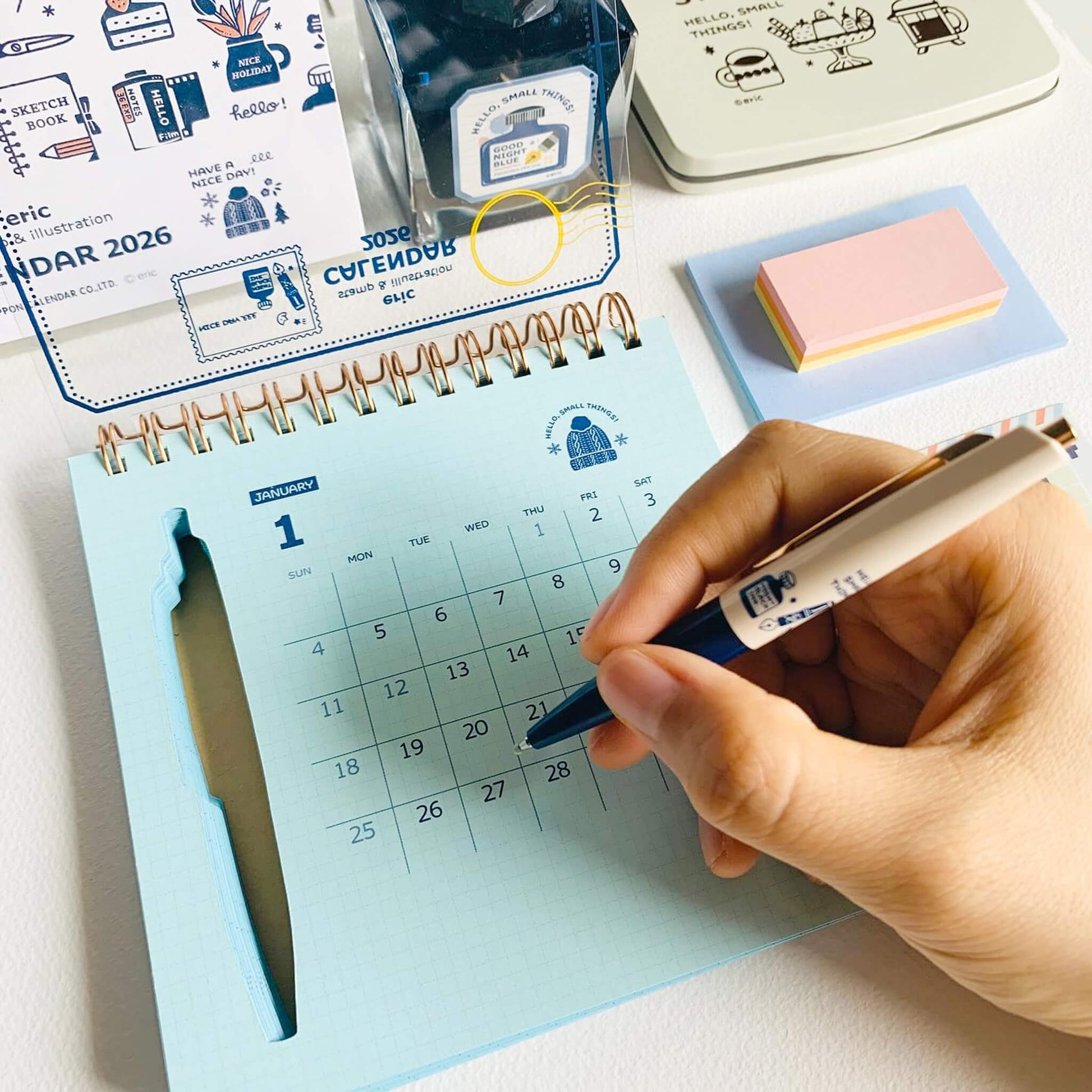 [PRE - ORDER] Eric Small Things × Shinnippon Calendar 2026 Scribble Calendar - 2026 Calendars