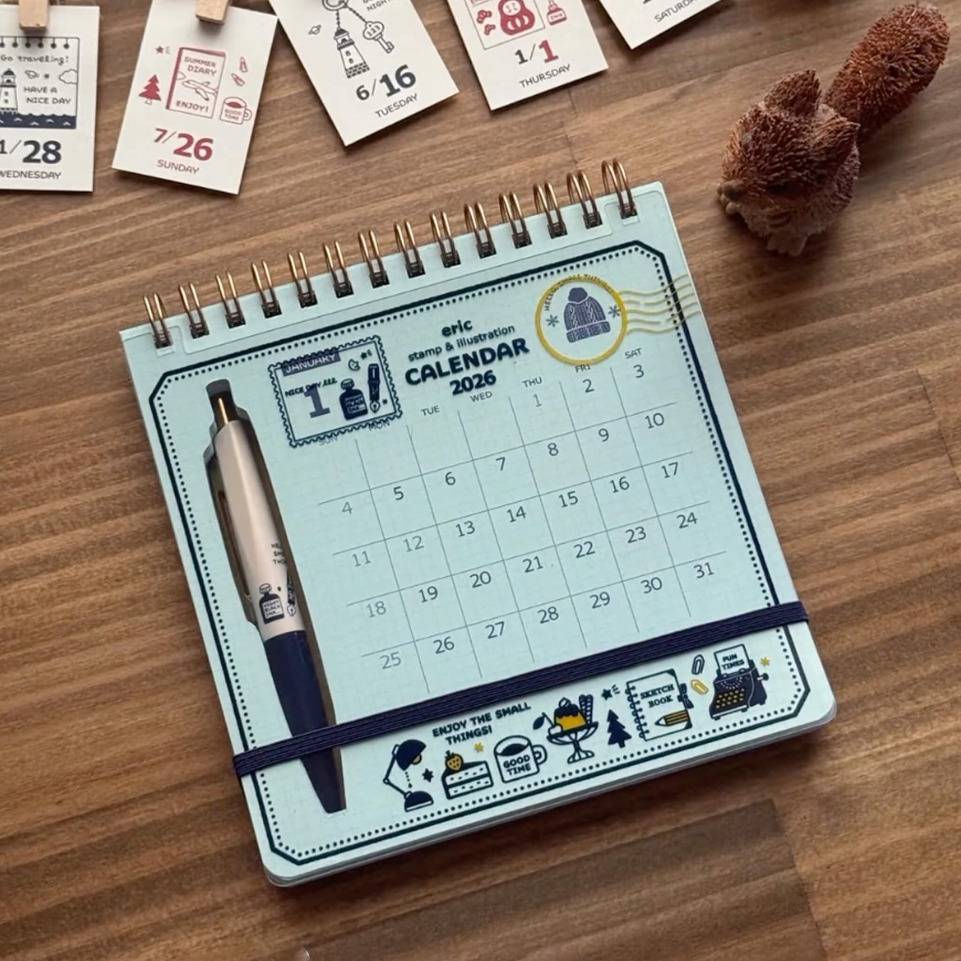 [PRE - ORDER] Eric Small Things × Shinnippon Calendar 2026 Scribble Calendar - 2026 Calendars