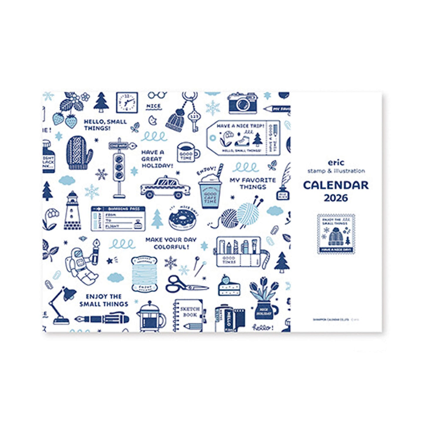 [PRE - ORDER] Eric Small Things × Shinnippon Calendar 2026 Wall Calendar - 2026 Calendars