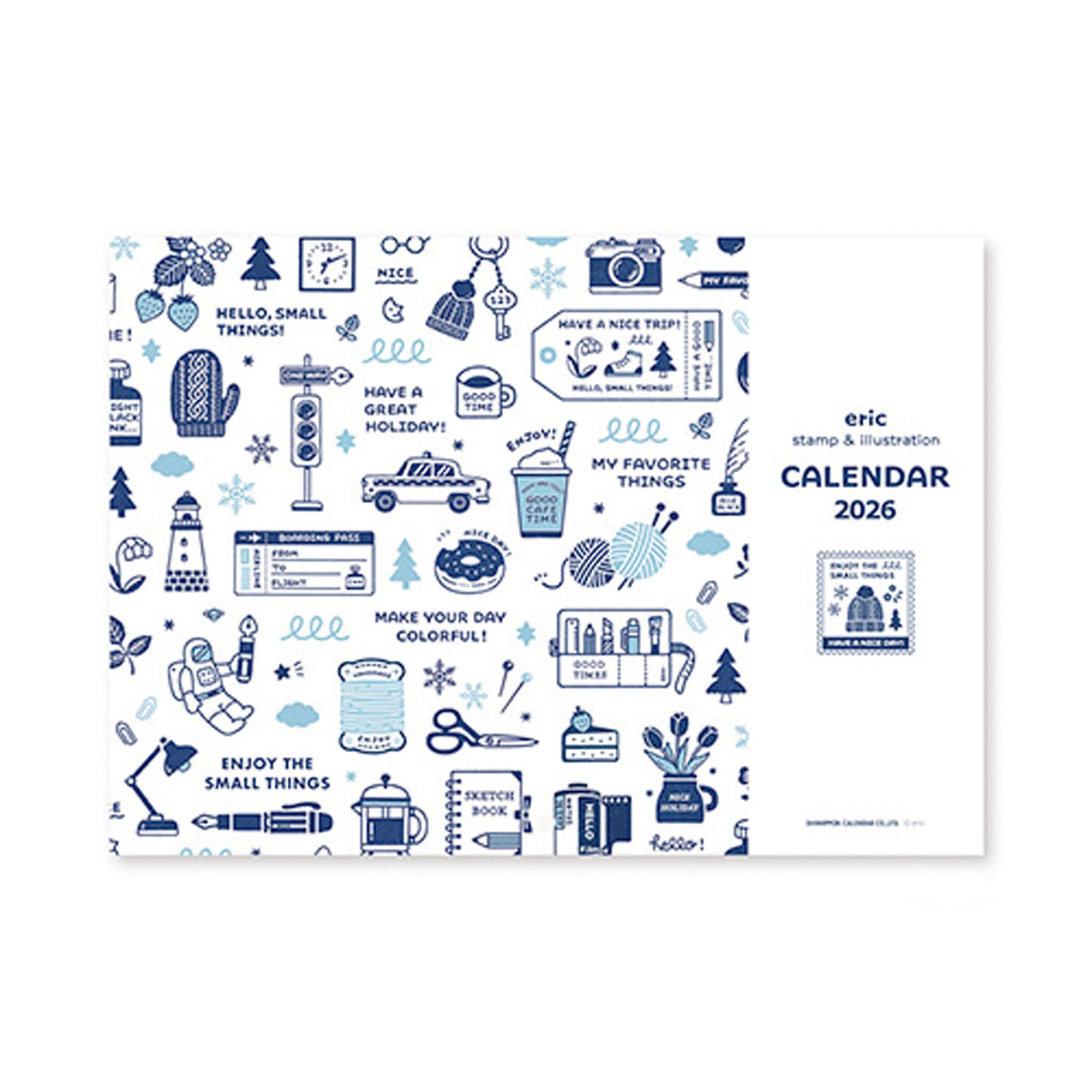 [PRE - ORDER] Eric Small Things × Shinnippon Calendar 2026 Wall Calendar - 2026 Calendars