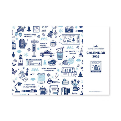[PRE - ORDER] Eric Small Things × Shinnippon Calendar 2026 Wall Calendar - 2026 Calendars