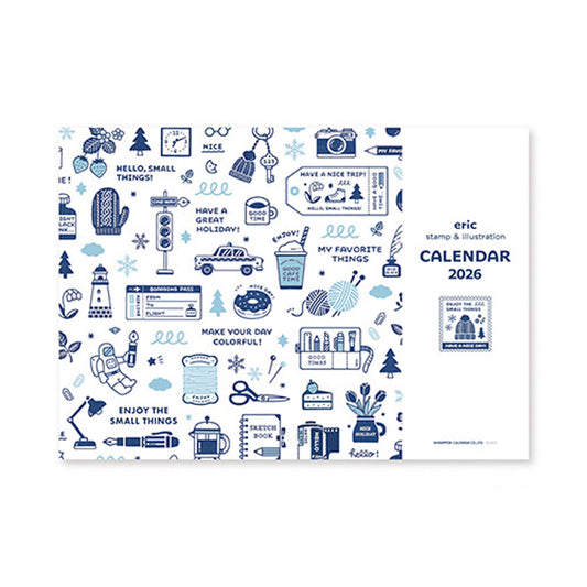 [PRE - ORDER] Eric Small Things × Shinnippon Calendar 2026 Wall Calendar - 2026 Calendars