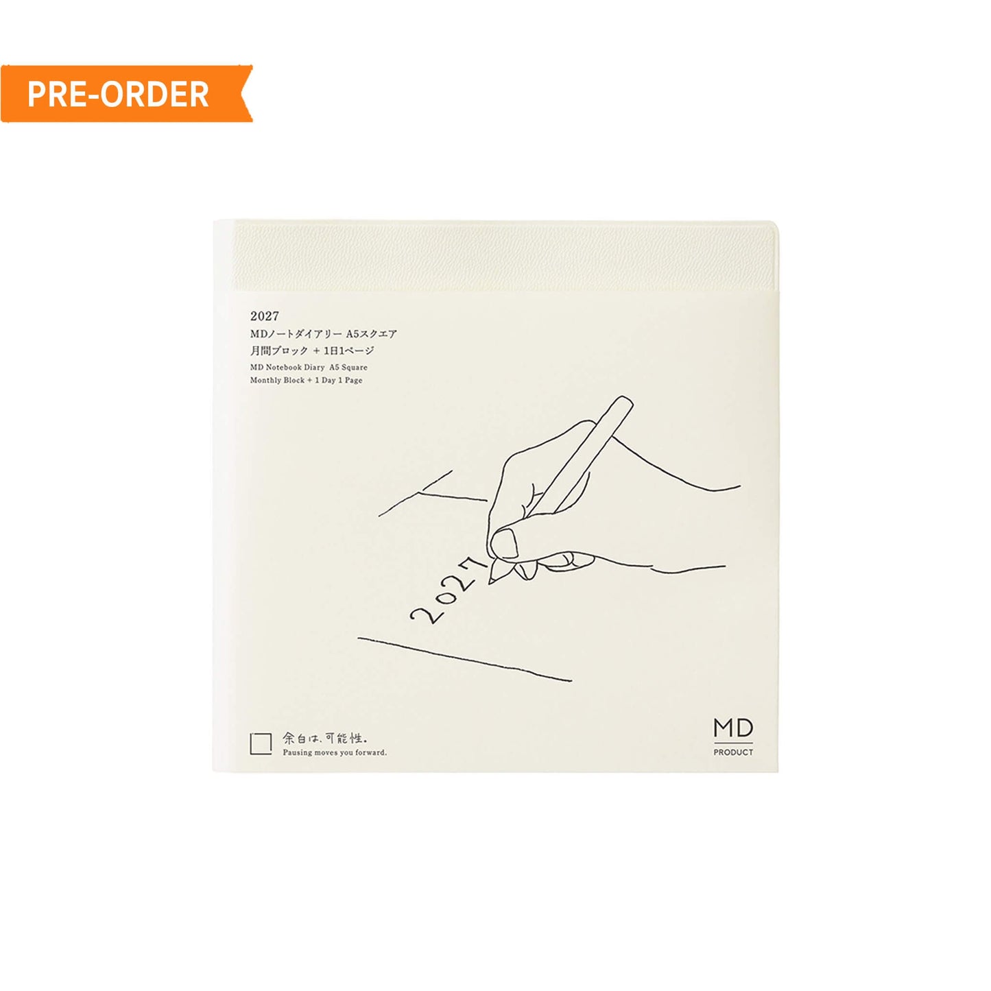 [PRE-ORDER] MD Notebook Diary 1 Day 1 Page 2027 - A5 Square - 2027 Dairies & Planners