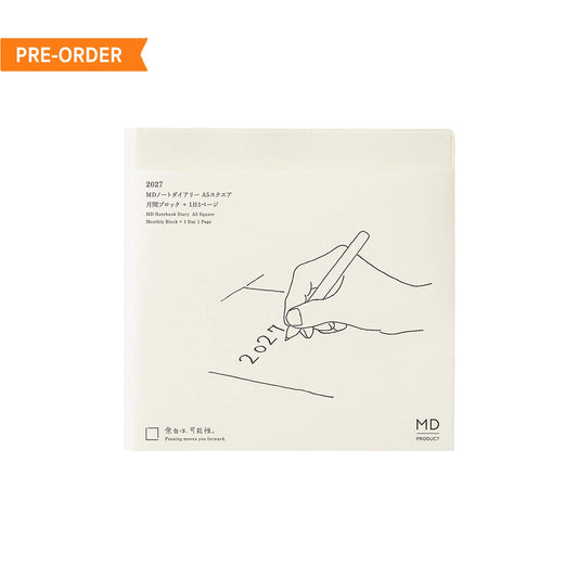[PRE-ORDER] MD Notebook Diary 1 Day 1 Page 2027 - A5 Square - 2027 Dairies & Planners
