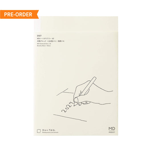 [PRE-ORDER] MD Notebook Diary 2027 - A5 - 2027 Dairies & Planners