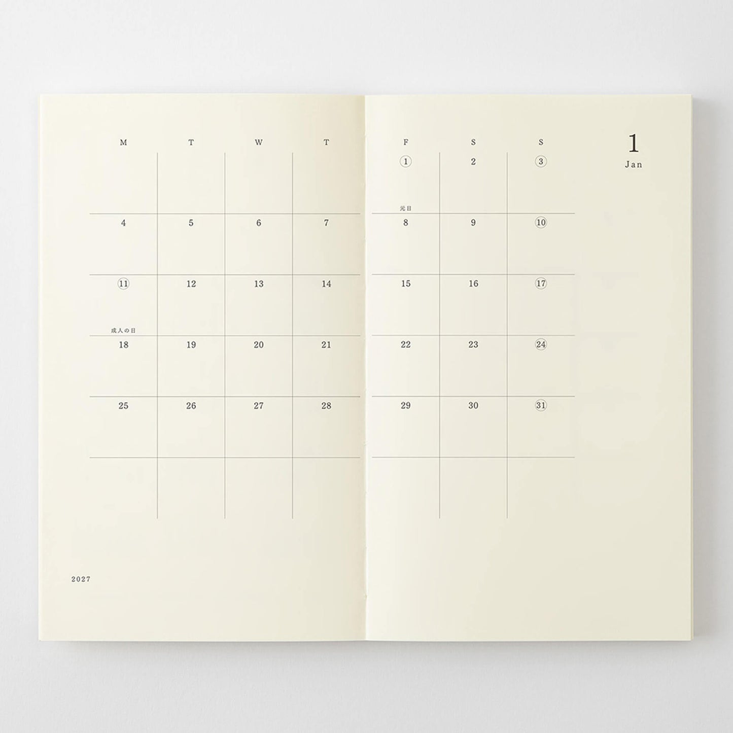 [PRE-ORDER] MD Notebook Diary 2027 - B6 Slim - 2027 Dairies & Planners
