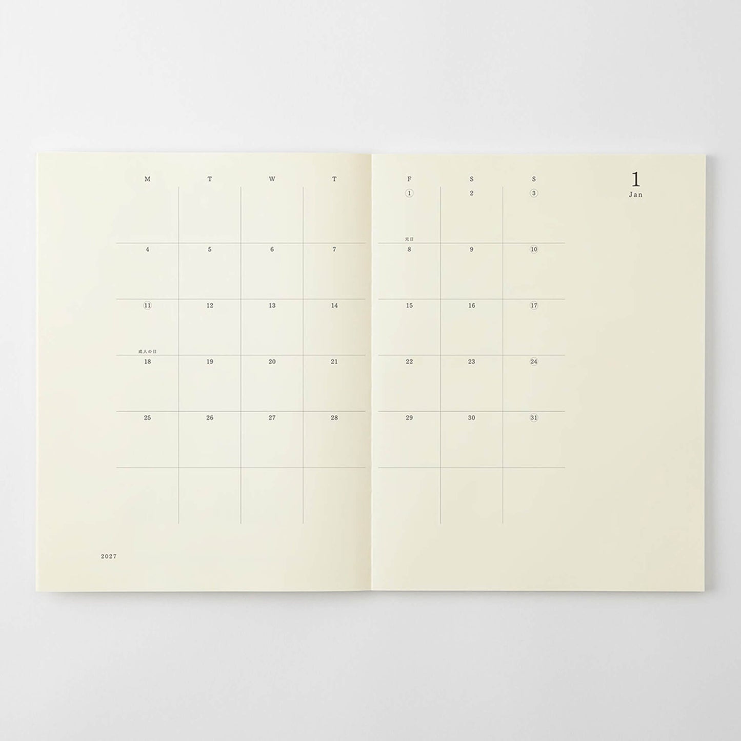 [PRE-ORDER] MD Notebook Diary Thin 2027 - A4 Variant - 2027 Dairies & Planners