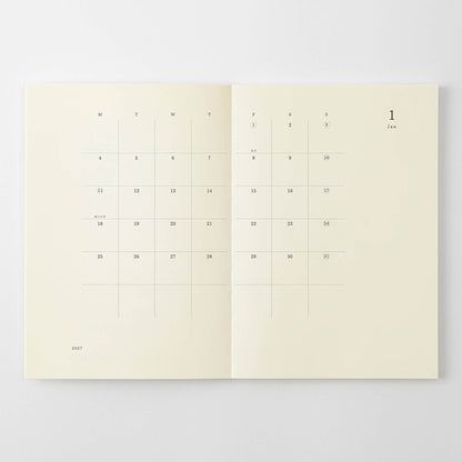 [PRE-ORDER] MD Notebook Diary Thin 2027 - A5 - 2027 Dairies & Planners